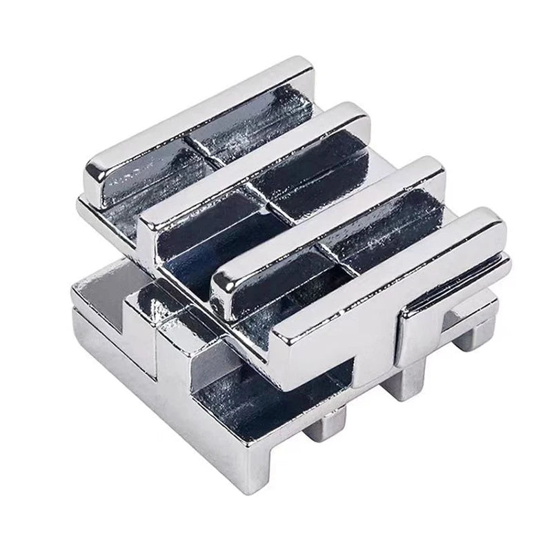 Difficult Disentanglement Brain Teaser IQ Challenging Metal Puzzles Logic Training Educational Gift for Kids Boys Girls Adults
