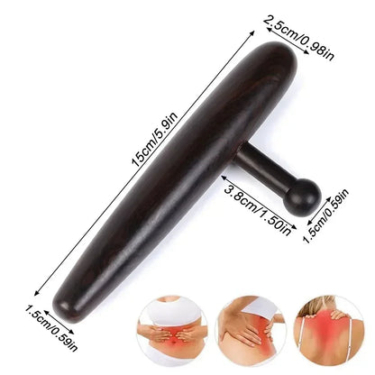 Stainless Steel Manual Deep Tissue Massage Tool, Trigger Point Massage T-Bar Full Body Massage Tool Full Body Fascial Relaxation