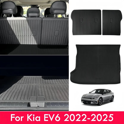 All Weather Trunk Mat For Kia EV6 2022-2024 (All Trims) and 2025 (GT ONLY) XPE Cargo Liner Rear Trunk Mat Odorless Waterproof