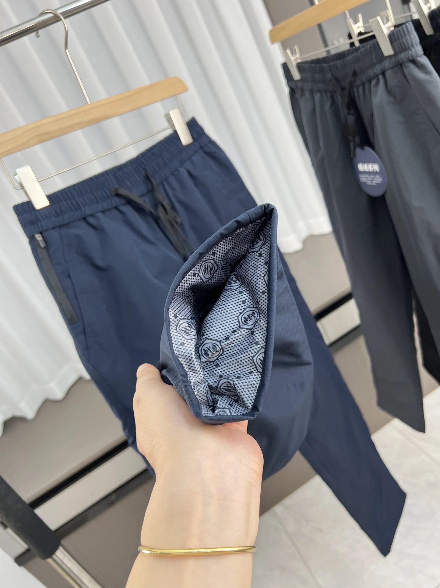 Rare Find! Goose down Series! Men's Winter Lightweight Warm Outdoor Casual down Pants Trendy Straight Leg Long Trousers