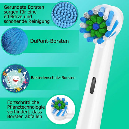 4-12pcs EB50 Cross Action Replacement Brush Heads For Oral B D12 D16 D100 3757 3709 pro3 pro1max electric toothbrush