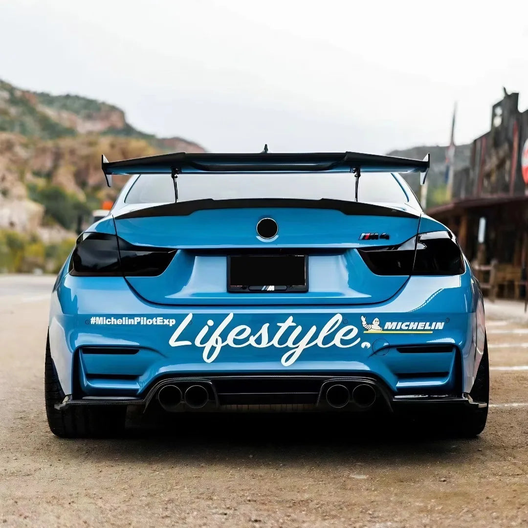 Rear Air Deflector Spoiler Wing Sport Tail Airfoil Tuning Accessories Universal Sedan Cars 125cm Fit Mostly Vehicle MAD Style