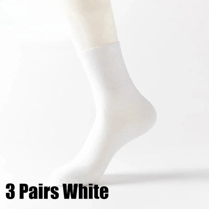 3/6Pairs Prevent Varicose Veins Socks Mens Diabetics Patients Cotton Loose Mouth Sock Man Women Comfort Meias