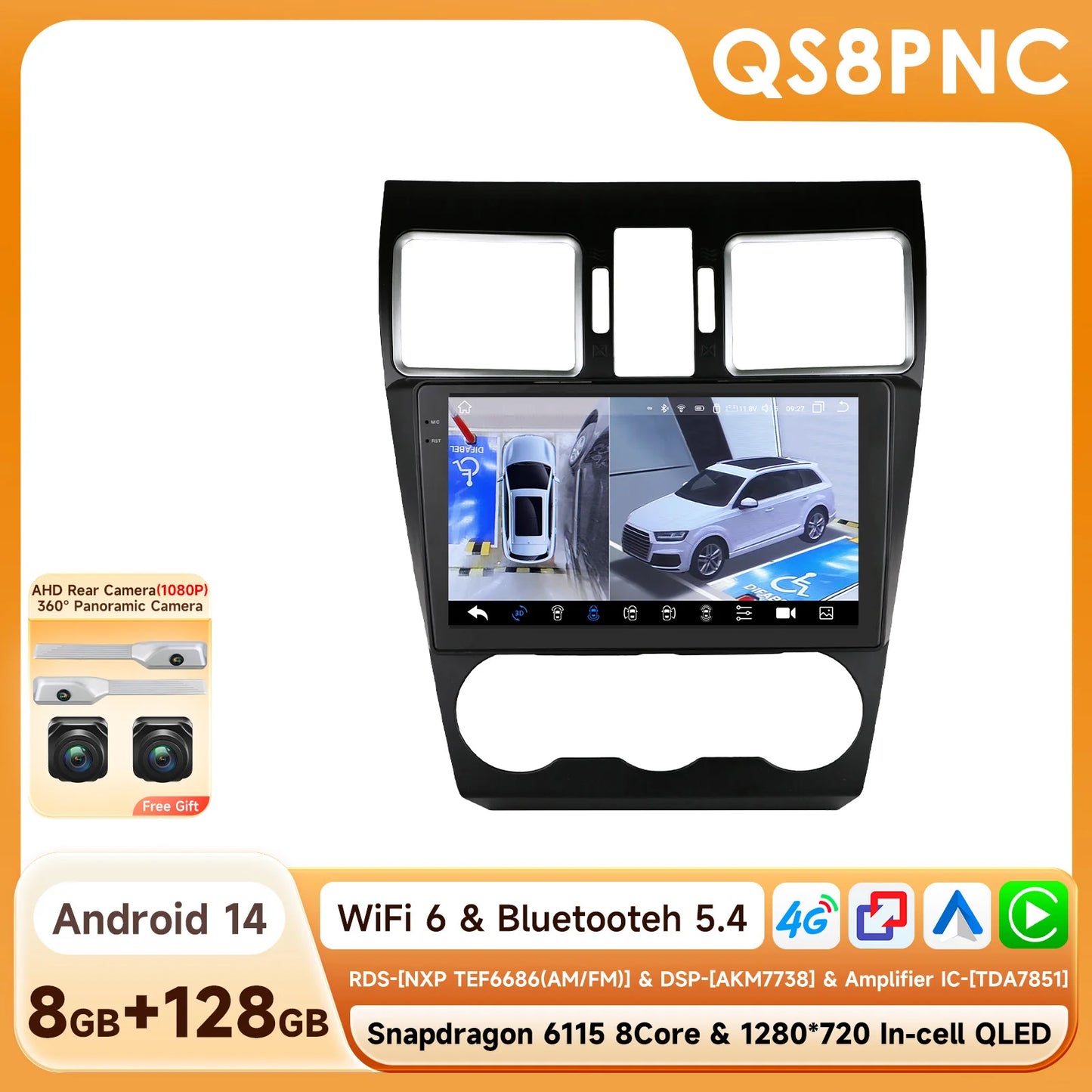 Hizpo Car Intelligent Systems For Subaru Forester WRX and STI XV Crosstrek Impreza 2015 2016 - 2018 Stereo GPS Navi 2din Carplay