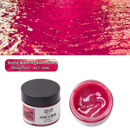 Landscaping Waterscape Paste Rivers/Oceans/Lakes/Static Simulated Water Effect Cream Scene Diy Modeling Making for Dioramas 50ml