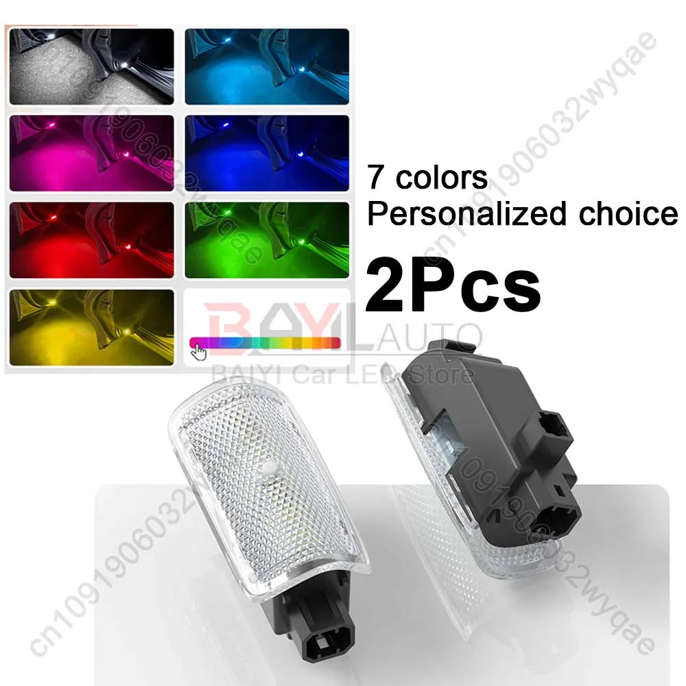 Customized for Toyota car door welcome light, Car door opening dynamic welcome atmosphere floor light,Car warning lighting