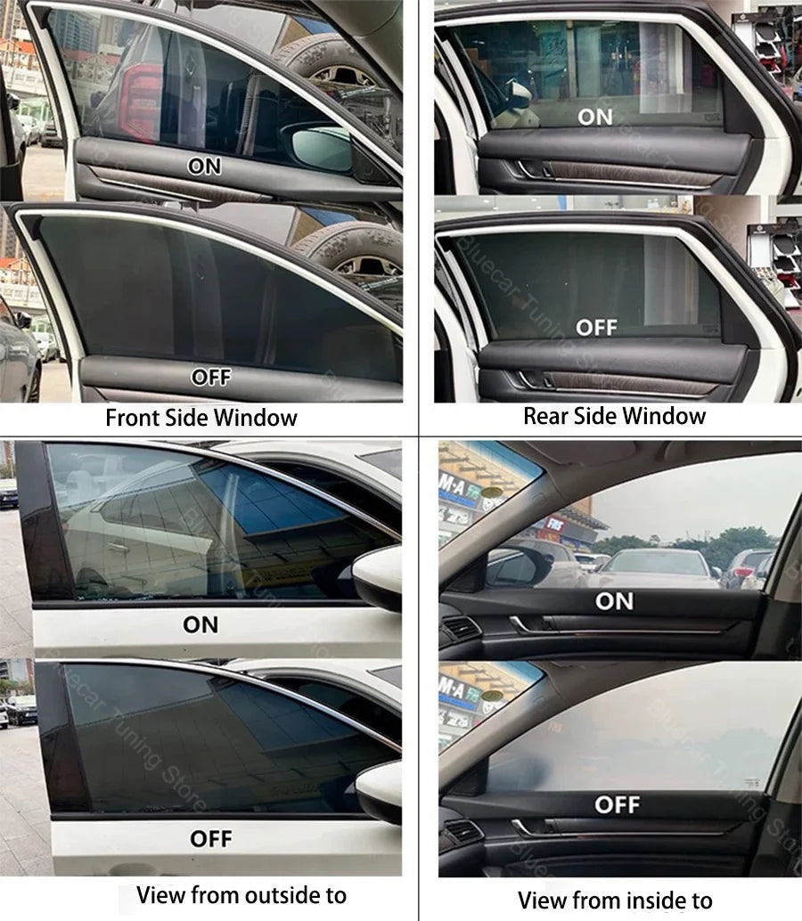 Automotive PDLC Smart Film for Car Windows | Switchable Privacy Glass Tint | Electric Smart Tint Film