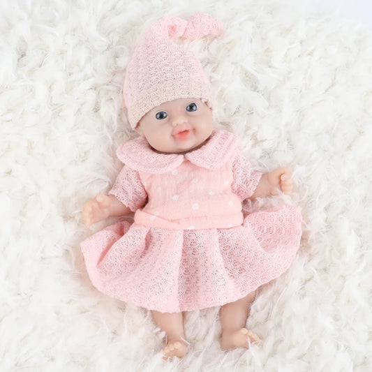 IVITA 7" Girl Preemie Full Body Silicone Reborn Baby Doll Lifelike Mini Realistic Doll Surprice Children Antistress Toys Dolls