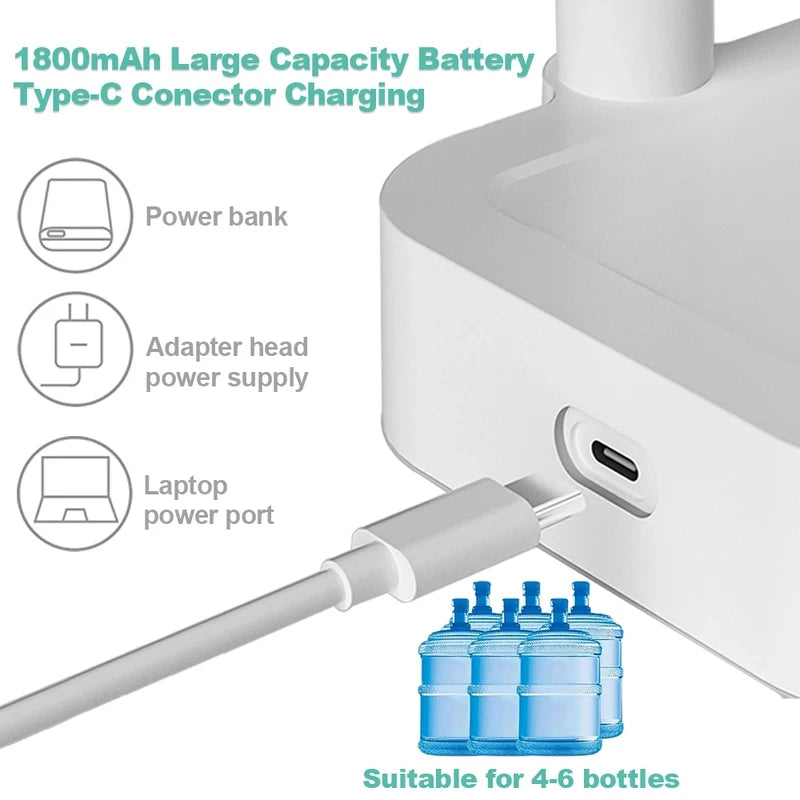 Smart Electric Desktop Water Pump Dispenser, Auto Water Absorption Barreled Water Purifier, Portable Tea Water Machine for House