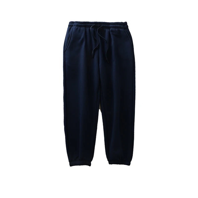 DUKEEN 500G Heavyweight Men's Fleece Jogger Sweatpants Autumn and Winter Basic Soild Color Thick Sport Long Pants Men's Clothing