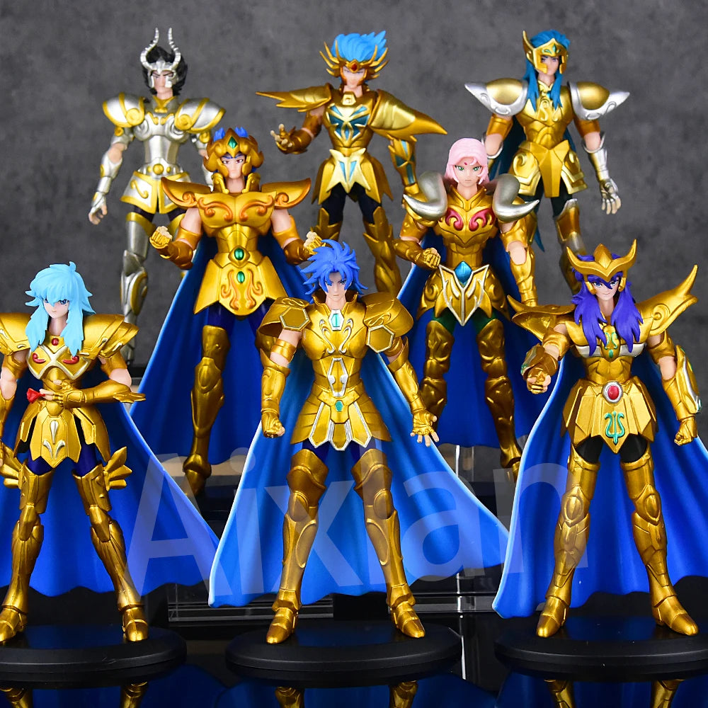 Gold Saint Seiya Figure Saint Sagittarius PVC Action Figure Libra Gemini 18CM Amine Toy Figurine Aixlan
