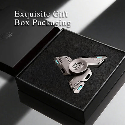 Premium Metal Fidget Toy - Alloy EDC Collector Spinner, Handcrafted Gyro for Stress Relief and Anxiety Management