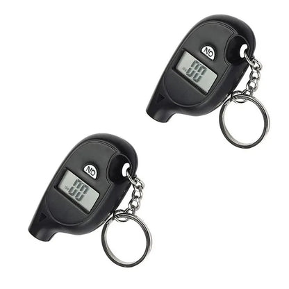 1/2/3/4pcs Mini Keychain Style Tire Gauge Digital Tester Gauge Car Tire Pressure Test Meter Car Motorcycle Tyre Diagnostic Tool