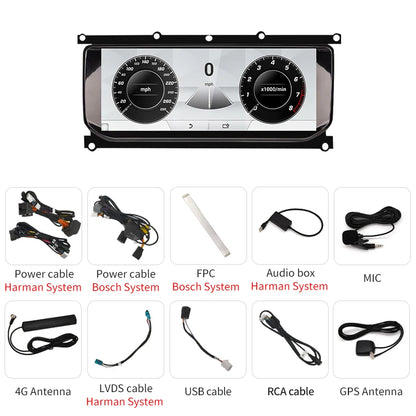 STWEI 10.25inch HD 8 Core Android13 Wireless Carplay Auto For Range Rover Evoque L538 Car Multimedia  Digital AirCon AC Panel