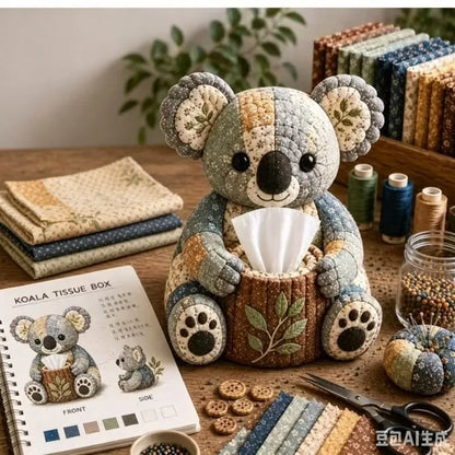 New portable and cute Animals DIY Tissue Box Set Animal-shaped tissue box patchwork
