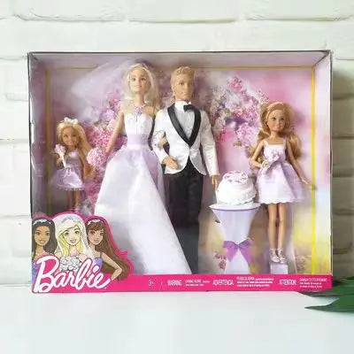 Barbie Elvis And Priscilla 2008 Wedding Doll Set Pink Label Collector Edition Collectible Figurine For Adult Collection