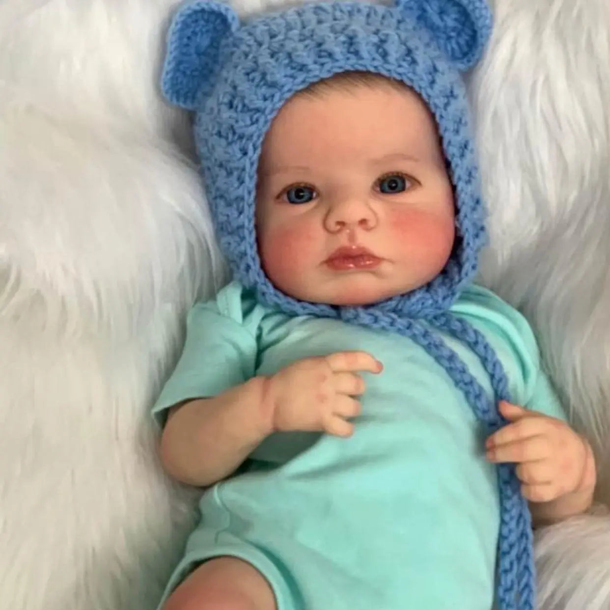 Cokela 20 inch Lifelike Reborn Baby Doll Cute Vinyl Doll Simulation Newborn Doll European Retro Baby Doll Toys Child Gifts 50cm
