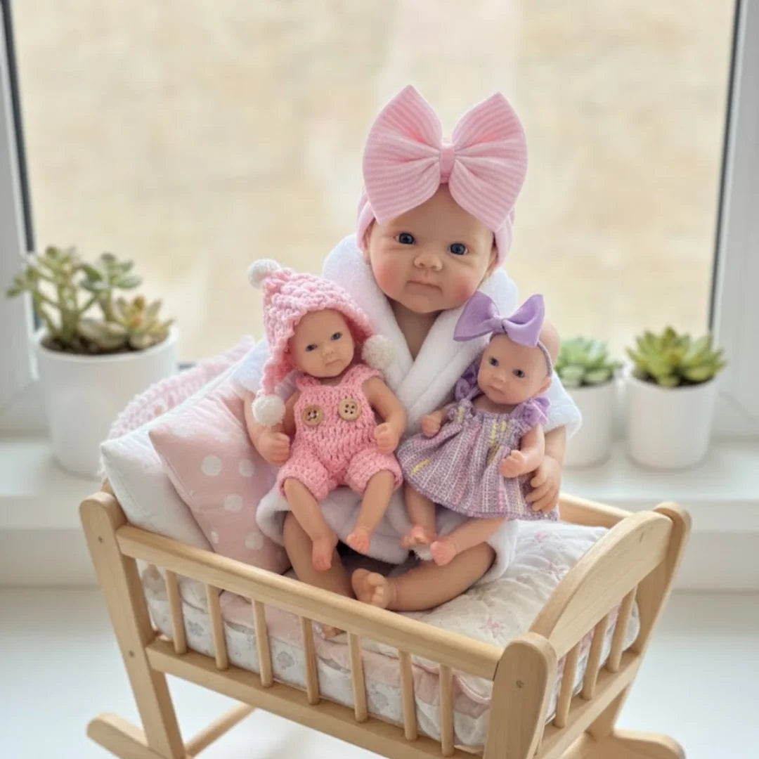 1 PCS/3 Styles Washable Soft 6-13Inch bebe reborn de silicona Girl Dolls With Handmade Paint Skin Newborn Silicone Dolls