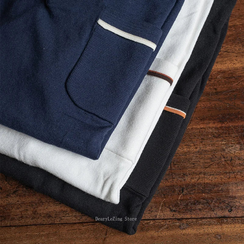 Non Stock Men's Short Sleeve Knit Polo Shirt Vintage Slim Fit Cotton Casual Breathable Golf Tennis Sportswear