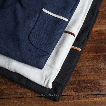 Non Stock Men's Short Sleeve Knit Polo Shirt Vintage Slim Fit Cotton Casual Breathable Golf Tennis Sportswear