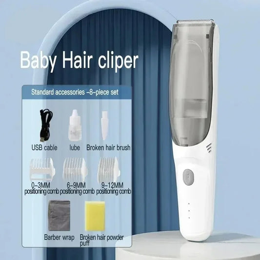 Household Hair Absorbing Electric Hair Clipper Waterproof Safe Razor Baby Children Hair Cutter Family Grooming Haircut Tool