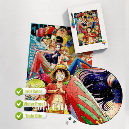 One Piece Jigsaw Puzzle Cartoon Figure Puzzles for Adults Kids Educational Intellectual Decompression Fun Family Game Toy Gift