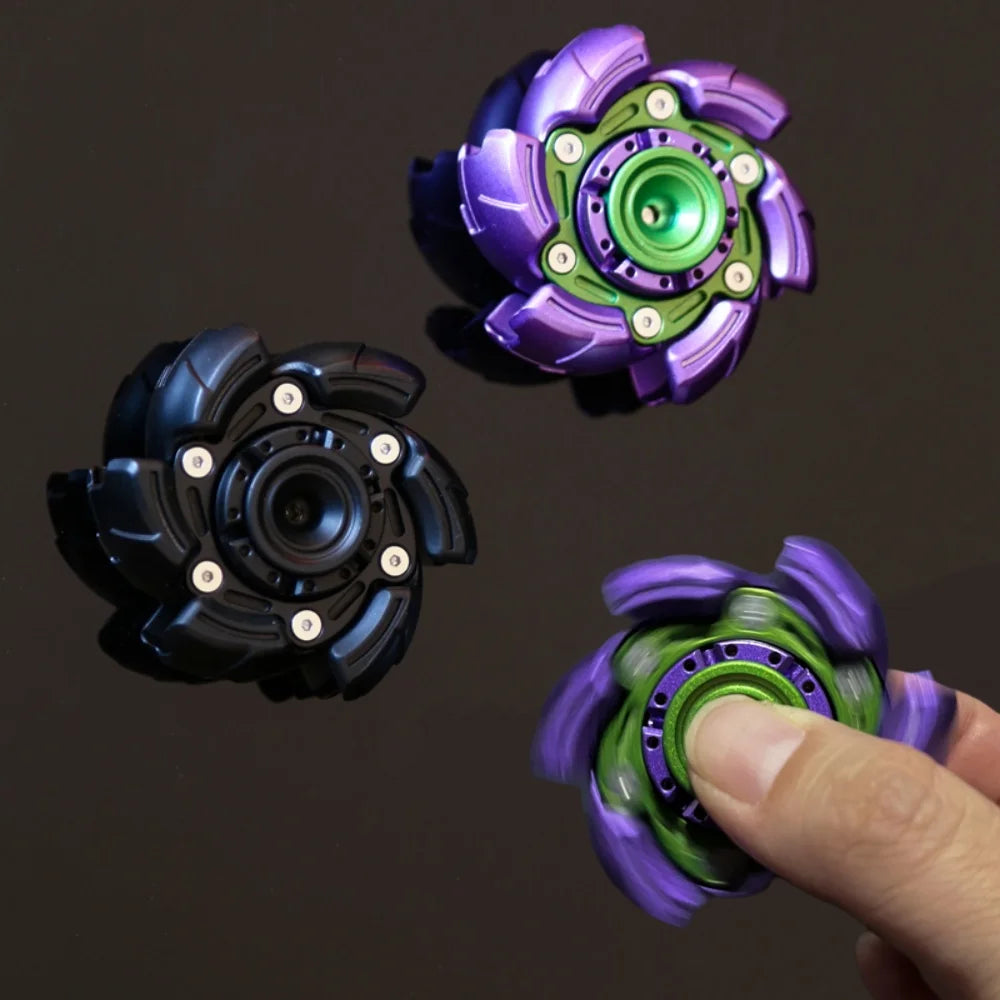 Premium EDC Kaijia Zinc Alloy Fidget Spinner High Speed Hand Spinner Autism ADHD Stress Relief Sensory Toy for Adults Kids