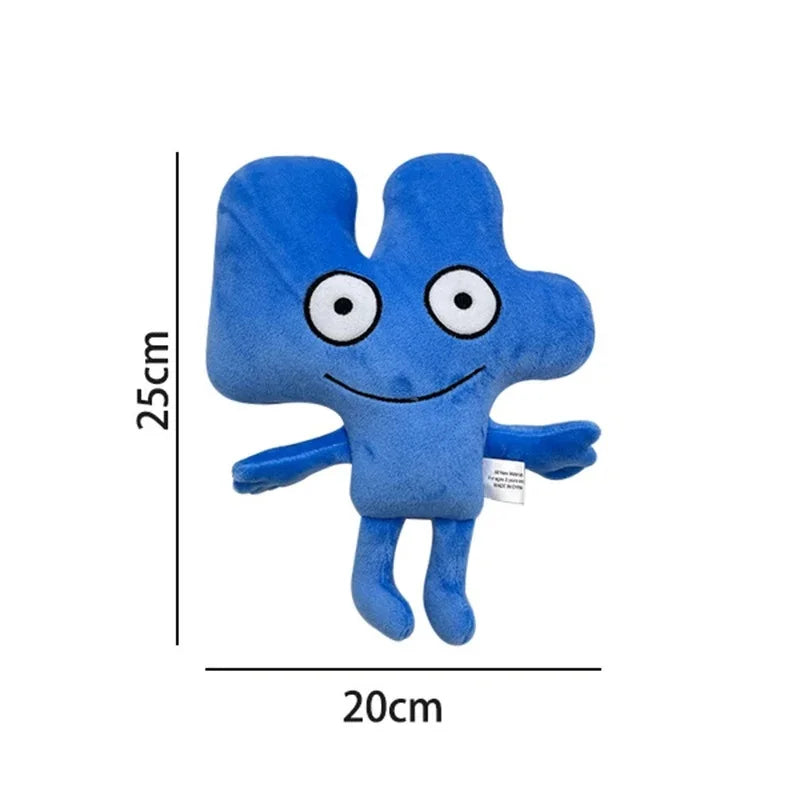 Bfdi Four Plush Doll Game Battle for Dream Island Cosplay Plushie Toy Number Flower Woody Coiny Firey Lollipop Soft Kids Gift