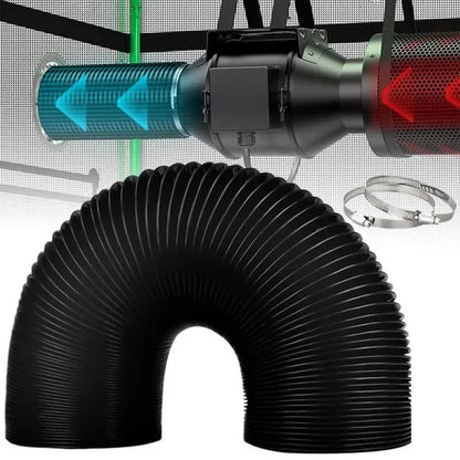 Aluminum foil exhaust hose, 3 meters extendable, 100mm diameter, universally compatible with multiple devices. Accessories for portable air conditioners/dryers/range hoods/exhaust fans. A practical home gift.