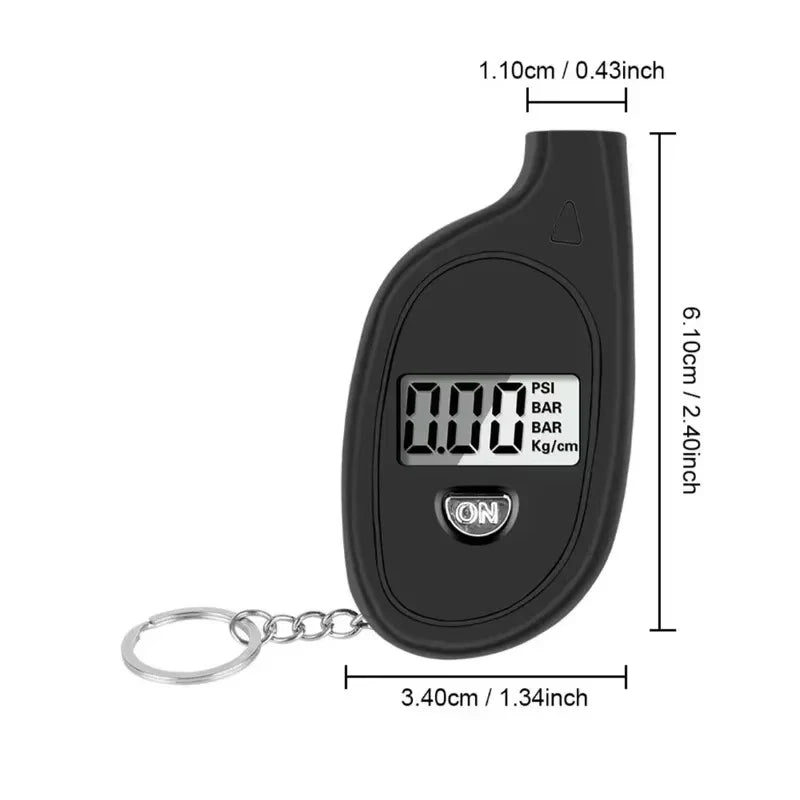 1-4pcs Car Tire Air Pressure Tester Meter Tire Gauge Digital LCD Display Auto Car Motorcycle Tire Safety Alarm