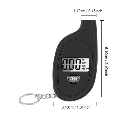 1-4pcs Car Tire Air Pressure Tester Meter Tire Gauge Digital LCD Display Auto Car Motorcycle Tire Safety Alarm