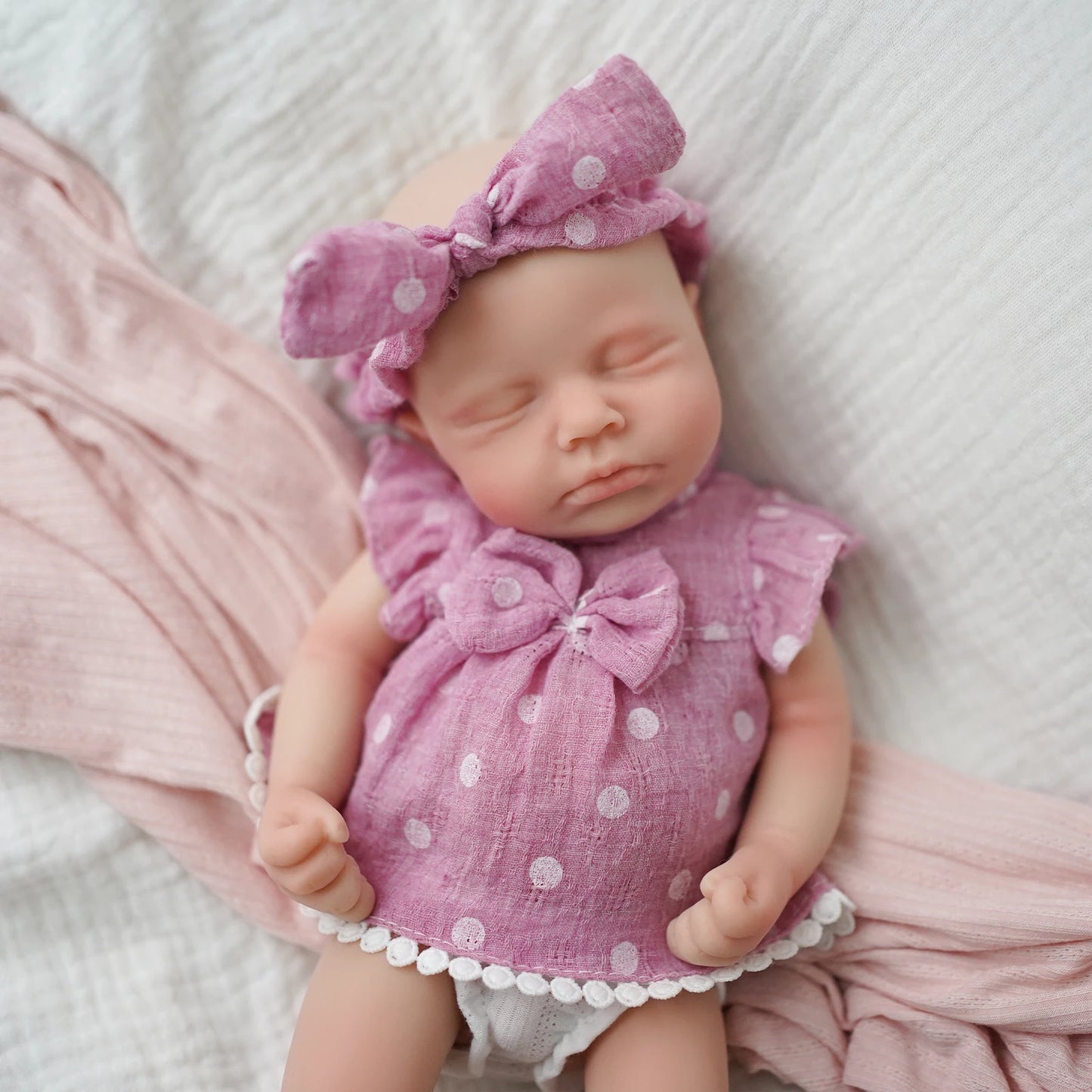 12" 30Cm Micro Preemie Full Body Silicone Baby Doll  Lifelike Reborn Doll Surprice Children Anti-Stress