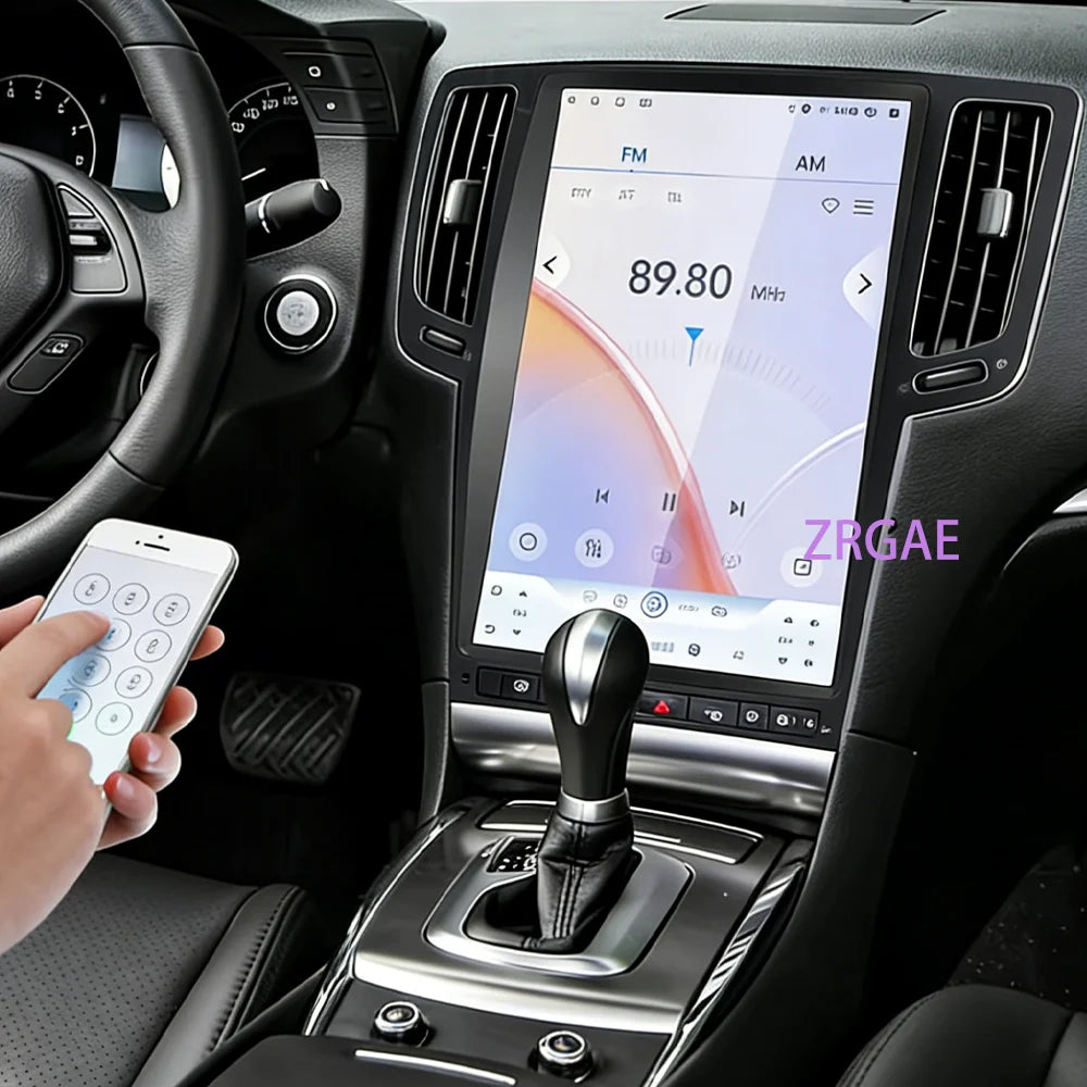 14.5” Android15 For Infiniti G4 G25 G35 G37 2006-2013 Tesla Style GPS Navigation Car Multimedia Video Player Carplay Auto BT 4G