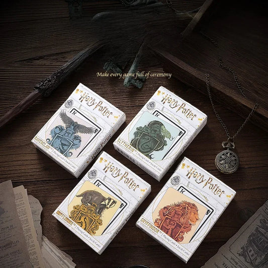 harry potter Four Colleges Poker Cards Movies TV Toys Series Magic Playing Card Entertainment Game Toy Badge Poker Figure Gift