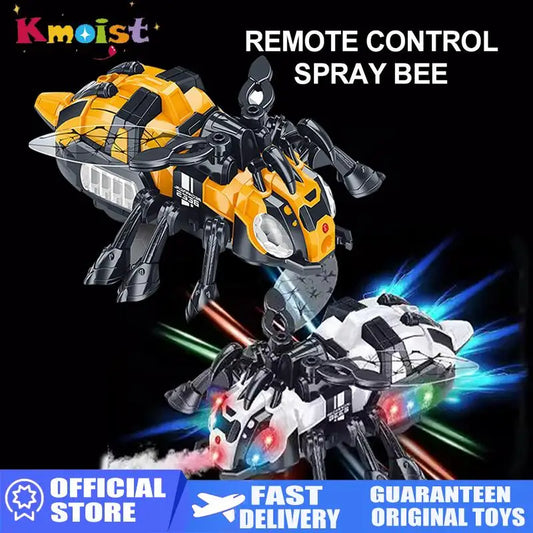 Electric Mechanical Bee Toy Featuring A Simulated Spray Function Crawling Action With Lights And Music Toys for Boys Kids Gifts