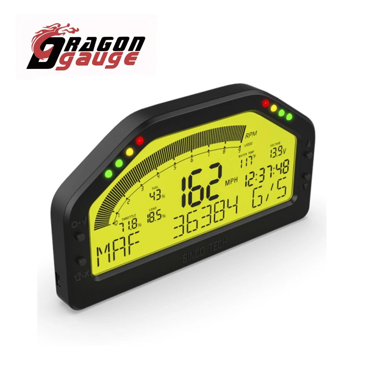 Multi-Function Race Dash Panels LCD Display Dashboard OBDll Bluetooth Connection Racing Gauge DO903