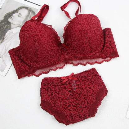 2024 New Black White Grey Red Blue Beige Bra Sets 34/75 36/80 38/85 40/90 42/95 44/100 BCDE Underwear For Women Lingerie