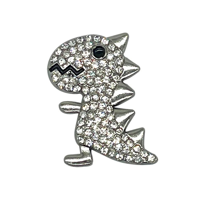 1pcs Designer Butterfly Metal Shoe Charms Bees Dinosaurs Foxes Luxury Decorations for Shoe Accessorie Crab Pins for Women Girls
