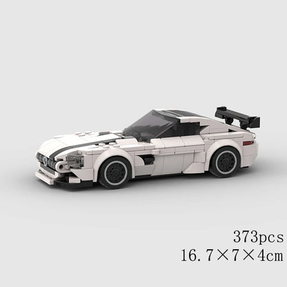 Classical Car Speed MOC SUV Racing Police Model Building Bricks Roadster Vehicle City Super Race Blocks Technical Christmas gift