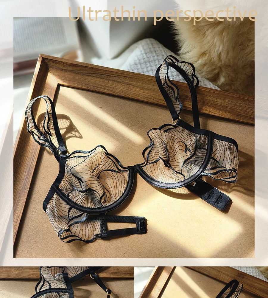 YUQI Comfort Minimizer Bra for Large Bust, Ultra Thin Unlined Wireless Bra, Lift & Shape, Adjustable Support for Everyday Wear
