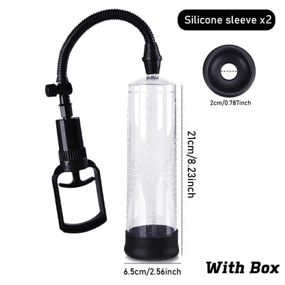 IPX7 Waterproof Electric Pump Penis Erection Enlargement Automatic Vacuum Pump for Men 4 Suction Masturbating Sex Toy for Men