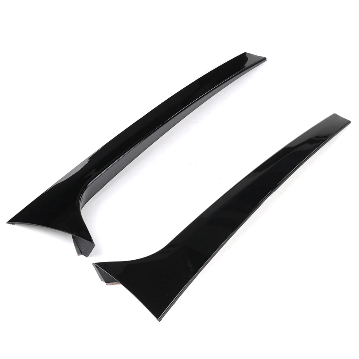 Gloss Black Pair Rear Side Window Canard Splitter For Skoda Octavia Estate 2014-2019 Replacement Rear Window Side Spoiler Wing