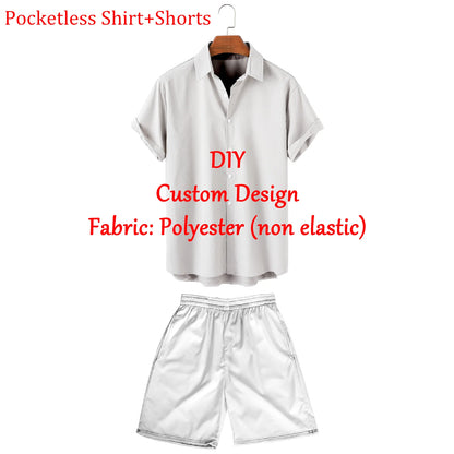 Customized Men's Shirts Summer Hawaiian Short Sleeve Women 3D Custom Design Tops T-shirt Factory Outlet Long Sleeve Shirt