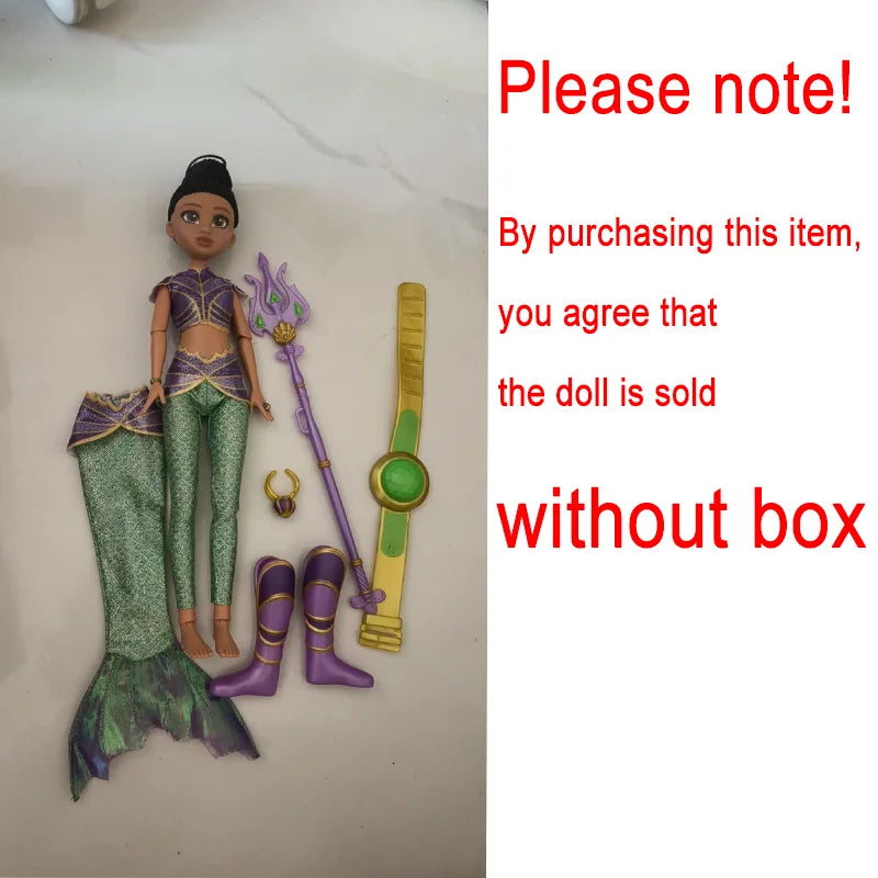 Original Netflix Mermaid Magic Warrior Loose Dolls No Accessories Sasha Nerissa Mermaid-style Transformation Dress Kid Gift Toys
