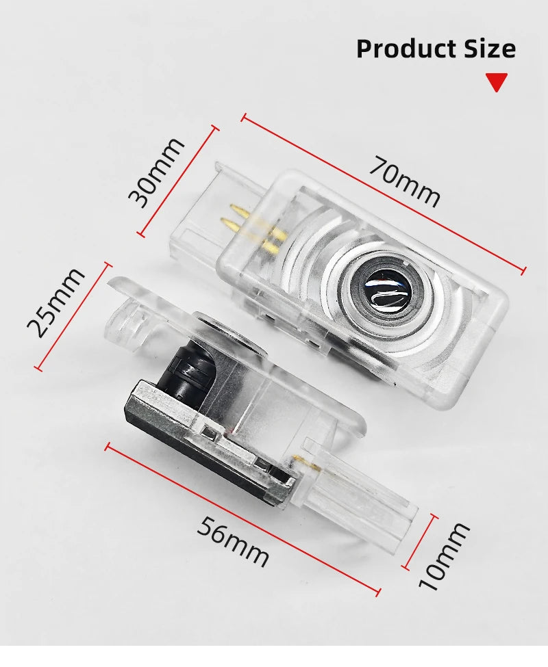 2pcs For Buick Regal 2009-2014 Lacrosse 2010-2020 Encore 2014-2016 Accessories HD Led Welcome Light Car Door Projector Lamps