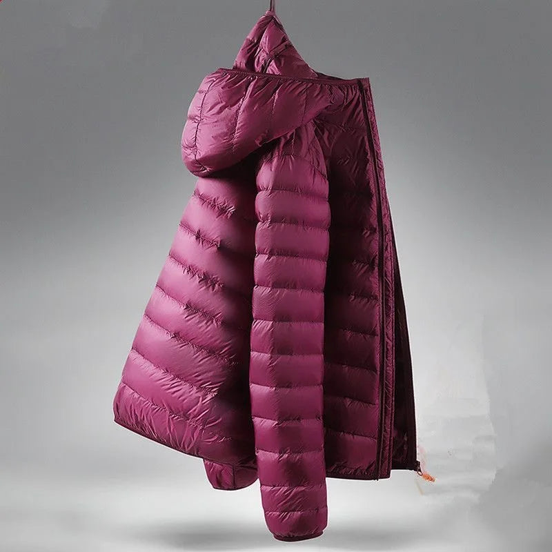 Lightweight Padded Jacket Men's Short Collar Hooded down Cotton Coat Youth Fashion Casual Cleanfit Zipper Closure  Color