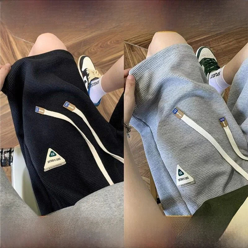Casual Sporty Five-Quarter Length Shorts Loose Fit High Street Versatile Four-Quarter Length Summer City Walk Straight Leg