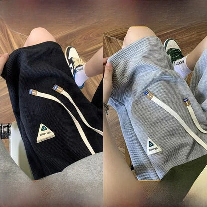 Casual Sporty Five-Quarter Length Shorts Loose Fit High Street Versatile Four-Quarter Length Summer City Walk Straight Leg