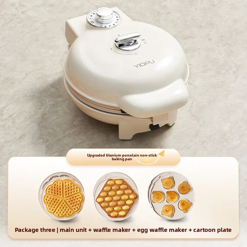 220V Yidepu Multifunction Electric Pancake Maker Timer Temperature Control Waffle Iron Double Sided Grill  Breakfast Machine