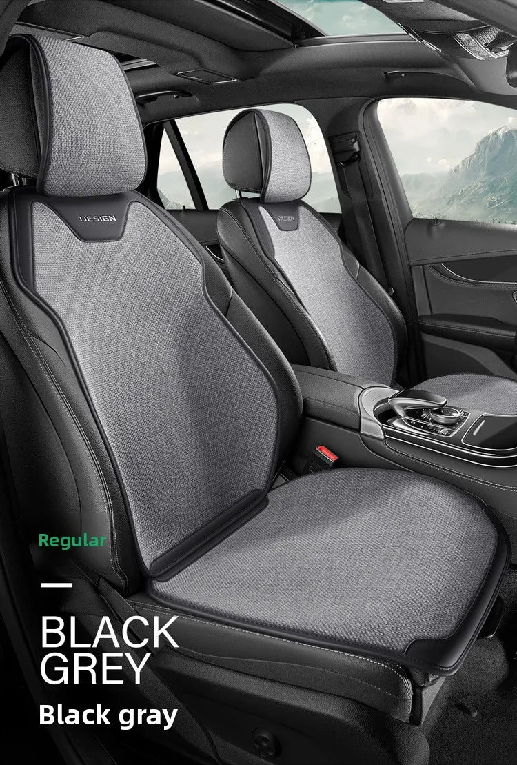 Universal Linen Car Seat Cover Four Season Auto Flax Comfortable Breathable Anti-Slip Covers Cushion SUV Car Seat Protection